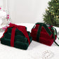 DIY Velvet Bow Gift Box Christmas Hanging Ornament