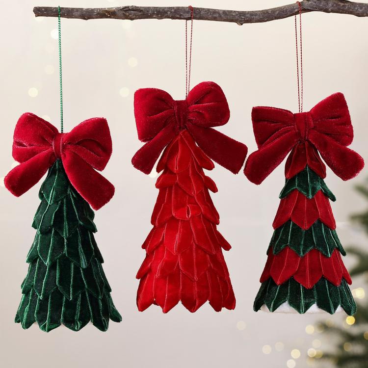 Bow Tabletop Christmas Tree Ornament DIY Christmas Decorations Festive Decor Items