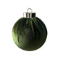 Fabric-Covered Ball Christmas Ornaments Decorations, 6cm, 8cm