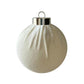 Fabric-Covered Ball Christmas Ornaments Decorations, 6cm, 8cm