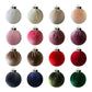 Fabric-Covered Ball Christmas Ornaments Decorations, 6cm, 8cm