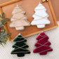 Velvet Rhinestone Foam Christmas Tree Ornament DIY Personalized Christmas Decoration