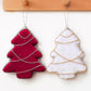 Velvet Rhinestone Foam Christmas Tree Ornament DIY Personalized Christmas Decoration