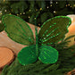 Hand-Painted Velvet Butterfly Christmas Tree Ornament Christmas Decoration Prop