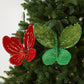 Hand-Painted Velvet Butterfly Christmas Tree Ornament Christmas Decoration Prop