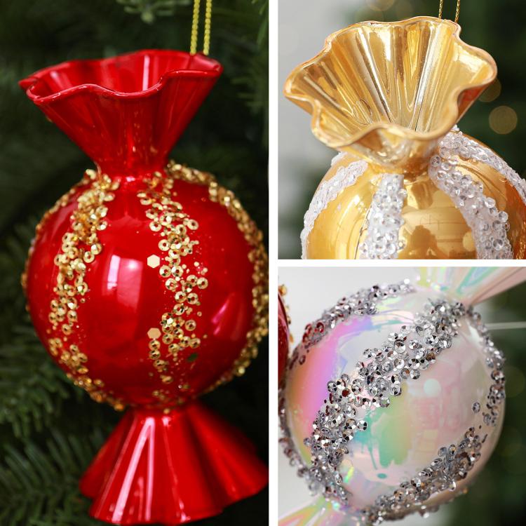 Candy-Shaped Christmas Tree Ornaments DIY Christmas Decorations