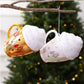 Cream Cup-Shaped Christmas Ornaments DIY Christmas Tree Decorations Festive Decor Props