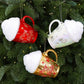 Cream Cup-Shaped Christmas Ornaments DIY Christmas Tree Decorations Festive Decor Props