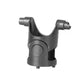Swivel neck joint connector with cylindrical pivot and mounting base, dark gray