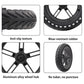 For Xiaomi M365 External Honeycomb Solid Tire Rear Drive Wheel Hub With 110mm Brake Disc, External Honeycomb Solid Tire With 110mm Brake Disc
