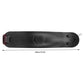 Black rear fender profile with mounting bar and red rear light lens