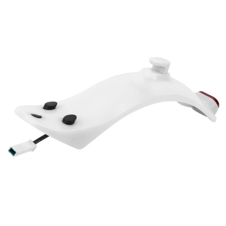 White rear fender with raised knobs and red rear light window