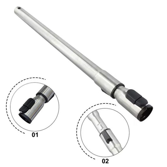 Telescopic Vacuum Wand For Miele C1 / C2 / C3 / S4 / S6 / S8 Stainless Steel Extension Tube, Wand