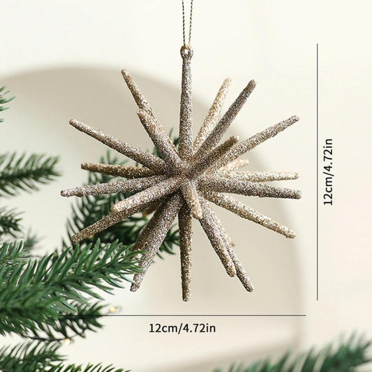 Christmas Tree Explosion Star Decorations Mini Plastic Christmas Hanging Ornaments