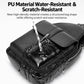 WEIXIER X493 Men PU Leather Sling Bag Waterproof Casual Crossbody Chest Daypack