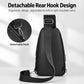 WEIXIER X493 Men PU Leather Sling Bag Waterproof Casual Crossbody Chest Daypack
