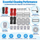 Replacement accessory kit with main brushes, side brush, filters, dust bags, mop pads