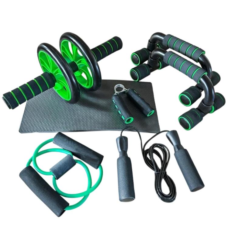 Abdominal Wheel and Push-up Stand Combo Training Equipment