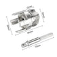 Pipe threader tool bit with metal body and grooved internal/external thread cutters