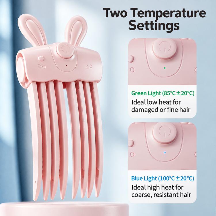 Wireless Heated Hair Root Volumizer Crown Volume Boosting Comb with 2 Temperature Settings