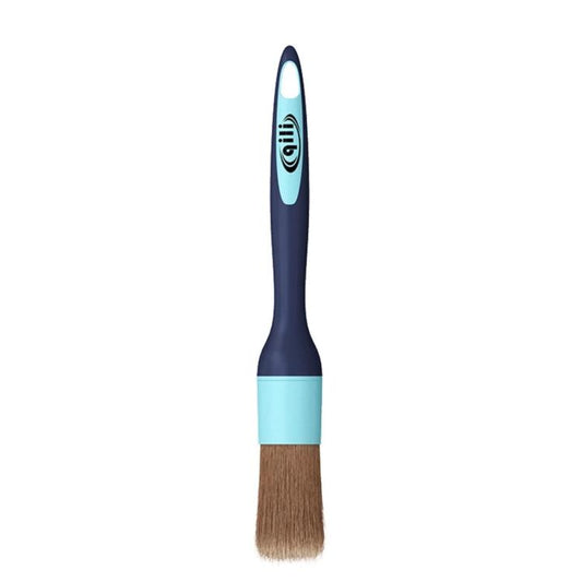 Qili Soft-Bristled Detailing Brush For Car Interior Air Vents, Composite Tapered Filaments, Boar Bristles, Soft PBT Bristles