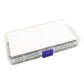 Clear storage box with 182-pack 304 stainless steel nylon insert hex lock nuts