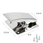 Stainless steel fish fillet clamp with metal body and base plate, includes screws