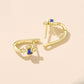 Vintage-style Iris Design S925 Silver Posts With Brass Ear-back Clasps, YIE434