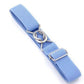 Candy-colored 8-Character Clasp Elastic Braided Belt for Children