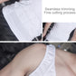 White seamless slimming tank top with smooth compression fabric and sleeveless fit