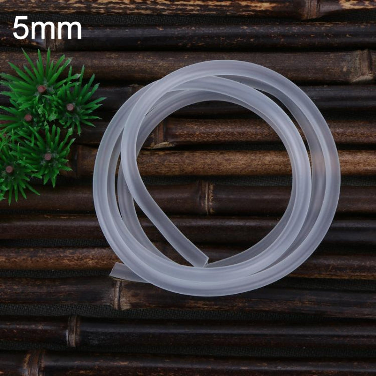 Soft silicone aquarium air pump hose tubing, clear translucent looped coil