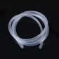 Clear translucent silicone air hose tubing, coiled with two outlet ends