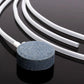 Soft silicone air hose tubing with gray aquarium air stone and two tube ends