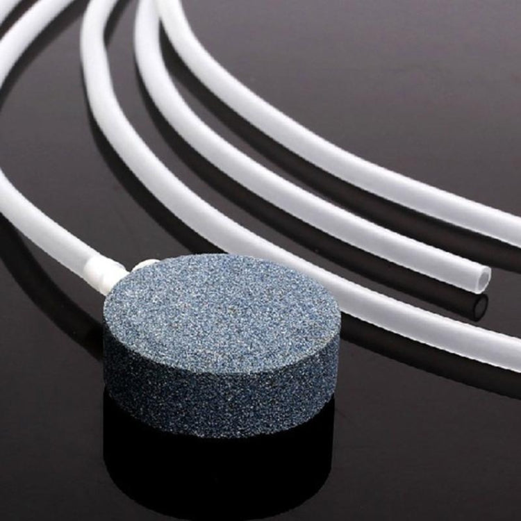 Soft silicone air hose tubing with gray aquarium air stone and two tube ends