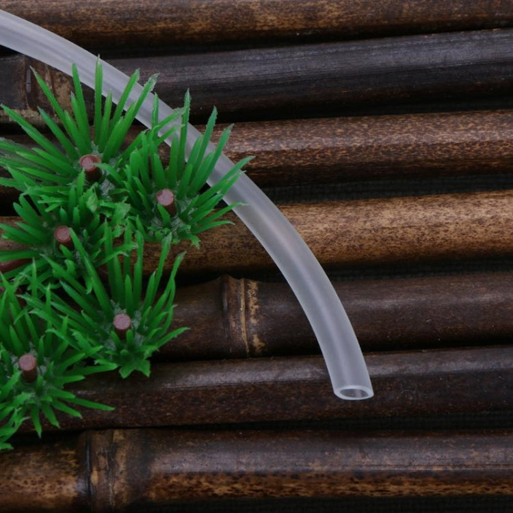 Soft silicone clear air hose tubing with small curved outlet end