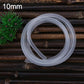 Clear translucent silicone air pump hose tubing, large looped coil