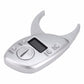 Silver digital caliper with LCD screen and control buttons