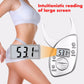 Digital fat measurement caliper with LCD screen showing waist thickness