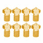 Brass hotend nozzles, 8-piece set with stamped sizes 0.2, 0.25, 0.3, 0.4, 0.5, 0.6, 0.8, 1.0