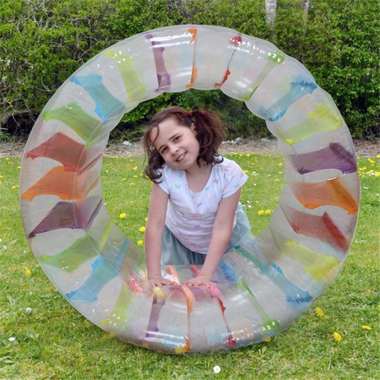 Inflatable Roller Ball Toy Lawn Water Roller Children Multifunctional Crawling Roller, 36 inch