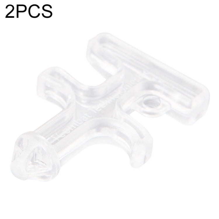 Transparent finger stinger self-defense tool clip set, two-piece