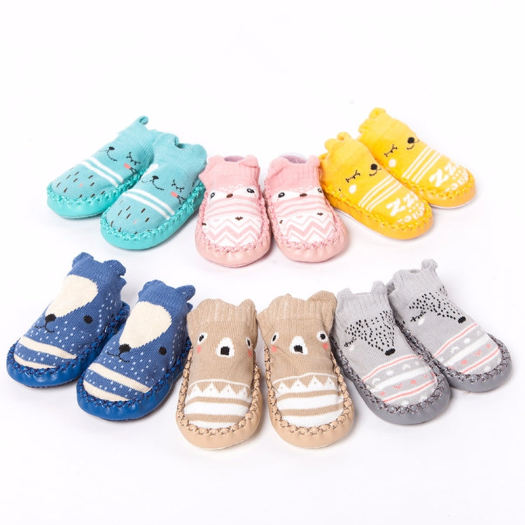 Assorted baby cartoon non-slip cotton socks set, multiple colors and grippy soles