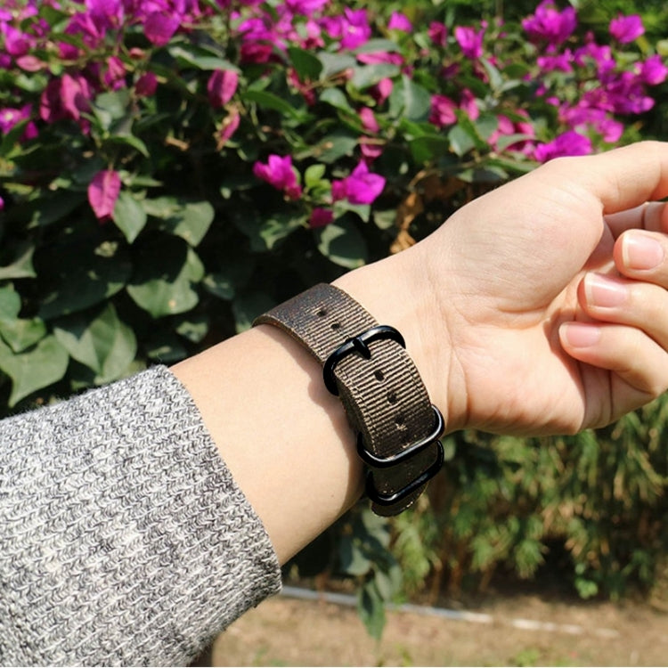 Washable Nylon Canvas Watchband, 18mm, 20mm, 22mm, 24mm