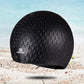 Larger Version Water Drop Shape Silicone Swimming Cap, Larger Version (Pink), Larger Version (Orange), Larger Version (Gray), Larger Version (Black), Larger Version (Blue)