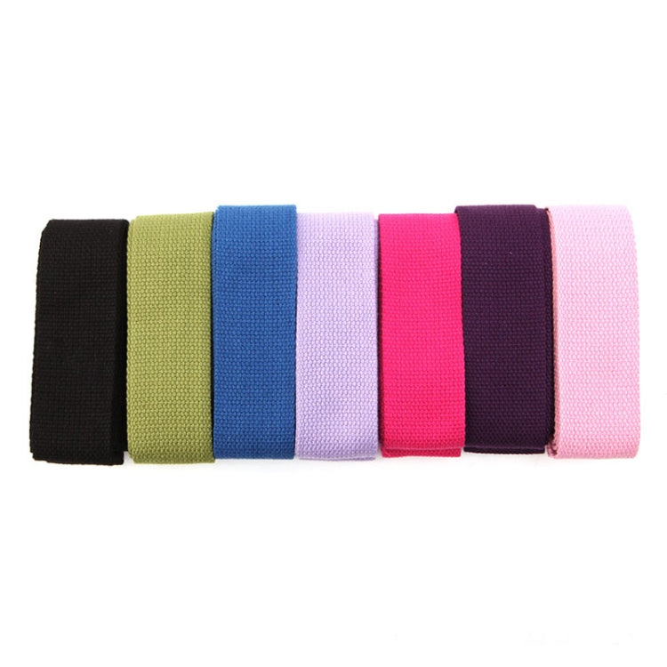 Color-block yoga stretch belt straps, rolled ends in multiple shades