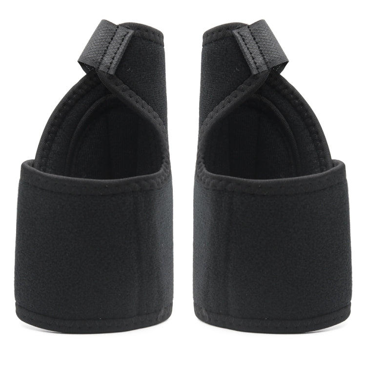 Gray toe separator splint boots, cushioned ankle cuffs with hook-and-loop straps