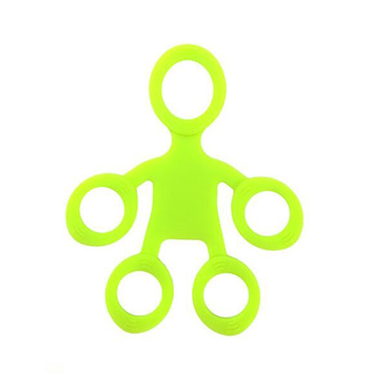 Humanoid Silicone Finger Puller Finger Force Wrist Exercise Pull Ring, Humanoid Green, Humanoid Blue, Humanoid Orange