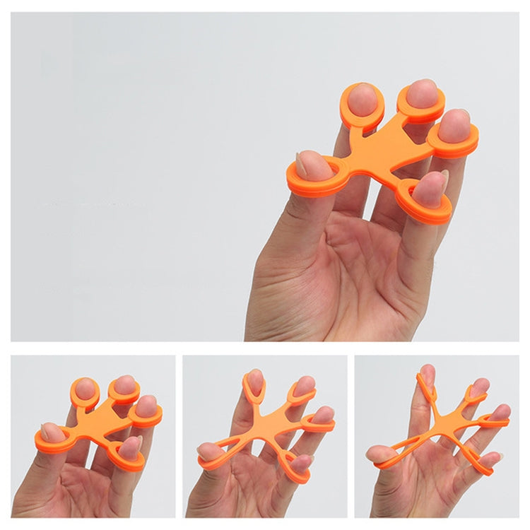 Humanoid Silicone Finger Puller Finger Force Wrist Exercise Pull Ring, Humanoid Green, Humanoid Blue, Humanoid Orange
