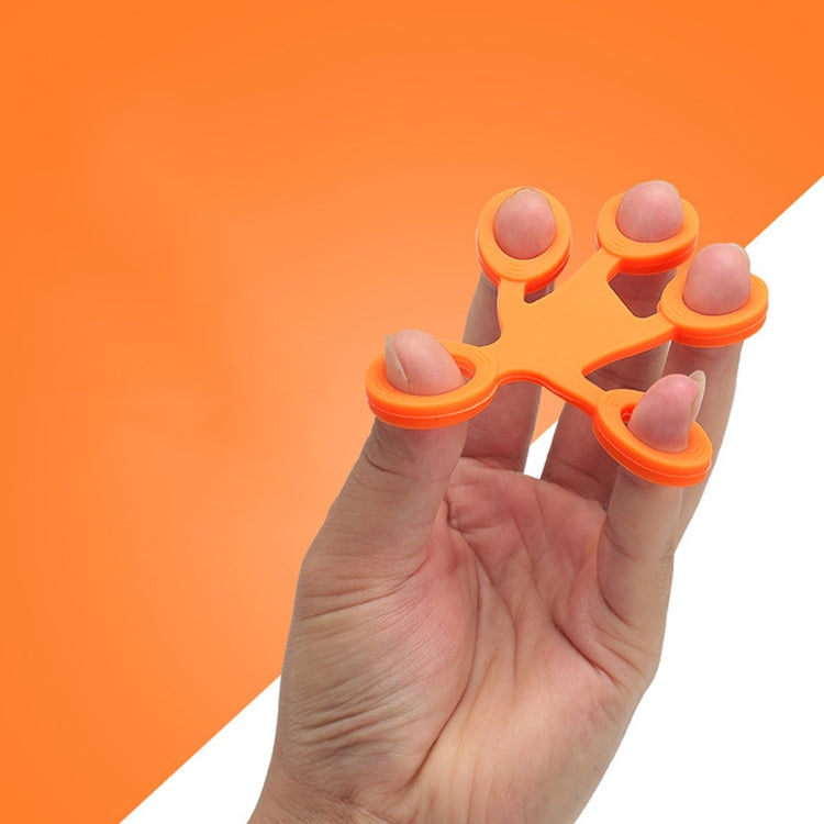 Humanoid Silicone Finger Puller Finger Force Wrist Exercise Pull Ring, Humanoid Green, Humanoid Blue, Humanoid Orange