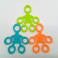 Humanoid Silicone Finger Puller Finger Force Wrist Exercise Pull Ring, Humanoid Green, Humanoid Blue, Humanoid Orange